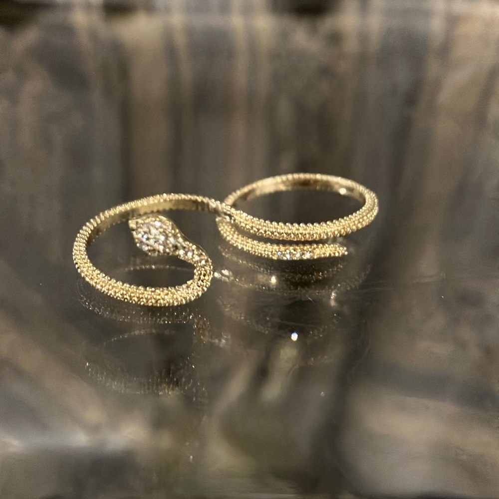 Bold snake ring